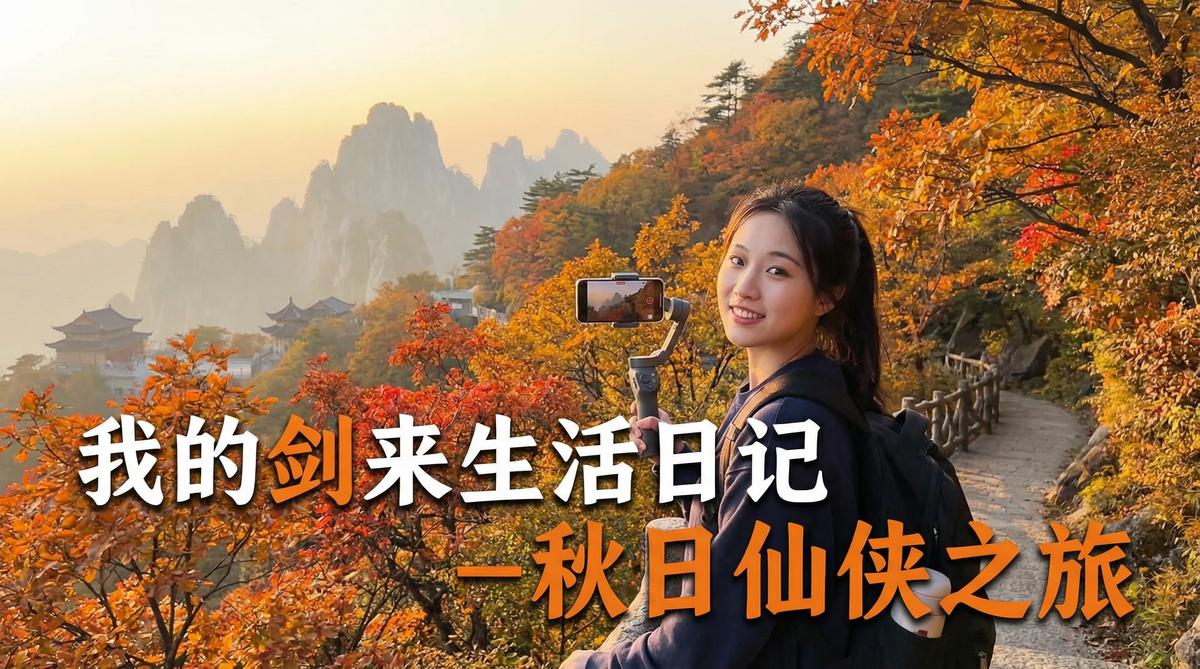 抖音风生活视频 - 抖音风户外生活视频：秋日山野Vlog | 手持稳定器视频教程